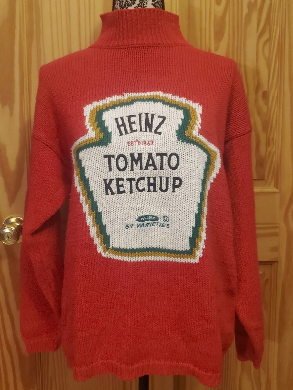 The Eagle's Eye Heinz 57 Ketchup Tomato Sweater Vintage 1992 Extremly Rare M